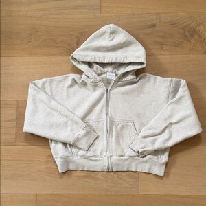 Aritzia Sweatfleece Boyfriend Fit Zip Hoodie